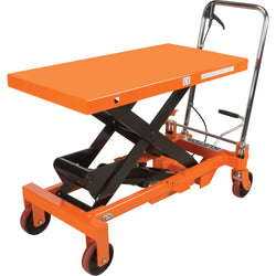 Mobile lifting table, 2200 lbs capacity, 40" x 20" platform, raised height up to 39"