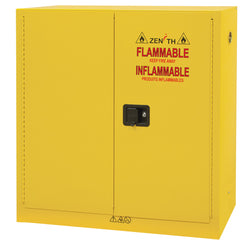 Armoire pour produits inflammables, 43"L x 12"P x 44"H, cap. de 24 gallons
