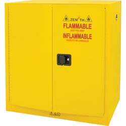 Armoire pour produits inflammables, 43"L x 18"P x 44"H, cap. de 30 gallons