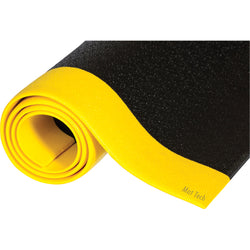 Comfort King anti-fatigue mat, 3' x 5', black with yellow borders