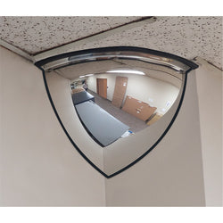 Miroir convexe en dôme complet pour vue à 360° dans une intersection.