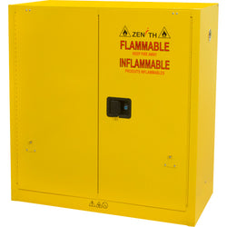 Armoire de sécurité avec portes automatiques, 30 gallons, 43" la x 44" h x 18" p