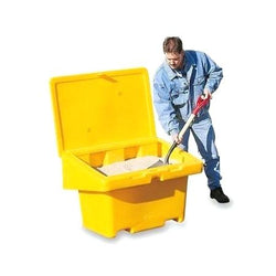 Contenant pour sel et sable, 42" L x 29" P x 30" H, couleur jaune