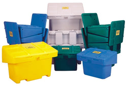 Contenant pour sel et sable, 42" L x 29" P x 30" H, couleur gris